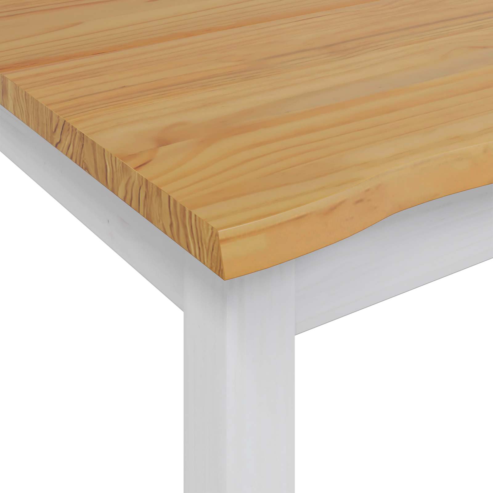 Esstisch EKAI Schwarz 112 x 70 x 76,5 cm Massives Kiefernholz