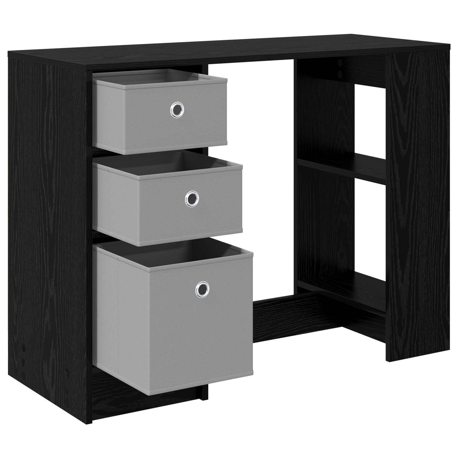 Schreibtisch mit Schubladen Weiß 100 x 40 x 75 cm Holzwerkstoff