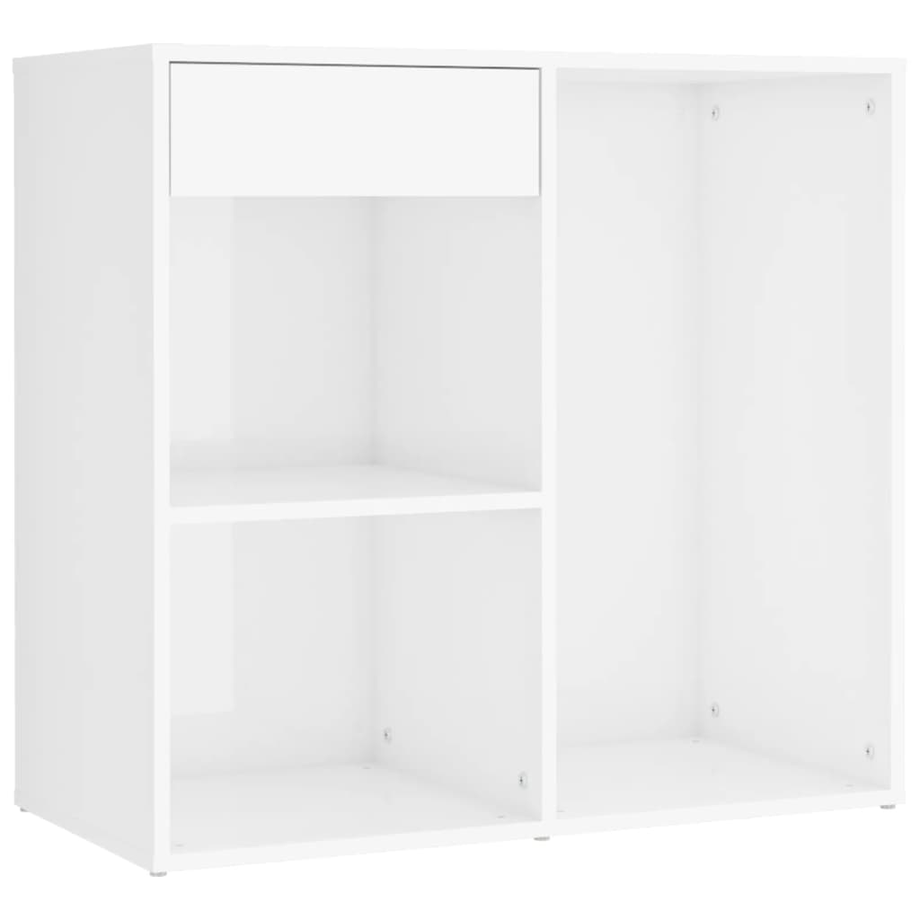 LED-Schminktisch mit Schrank Weiß Holzwerkstoff