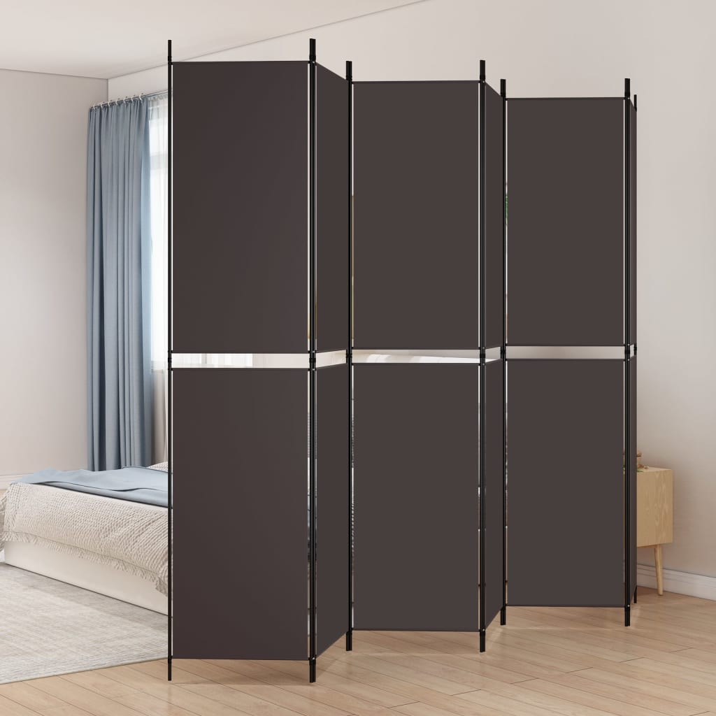 3-teiliger Raumteiler Beige 150 x 180 cm Stoff