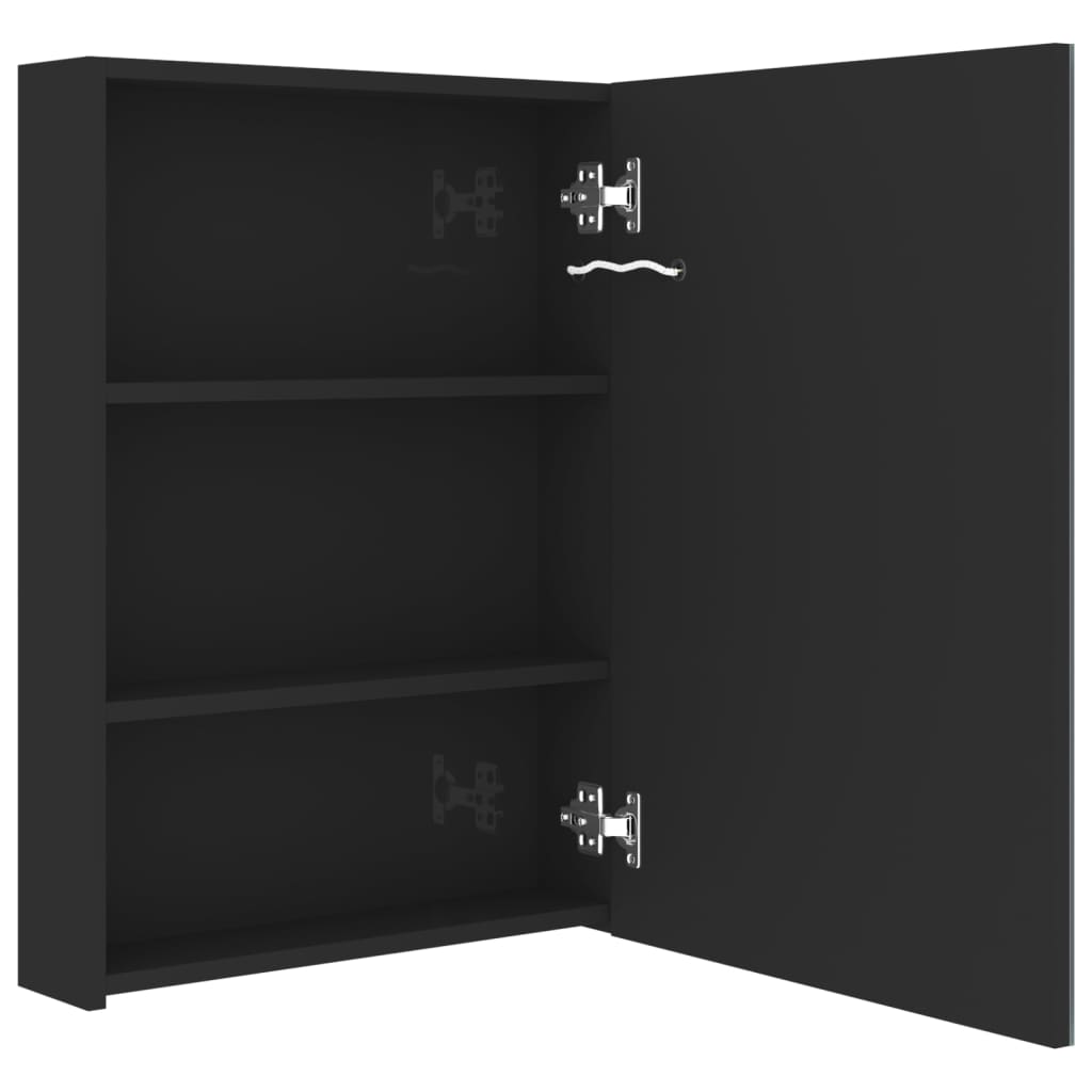 LED-Spiegelschrank fürs Bad Glänzend Weiß 50x13x70 cm
