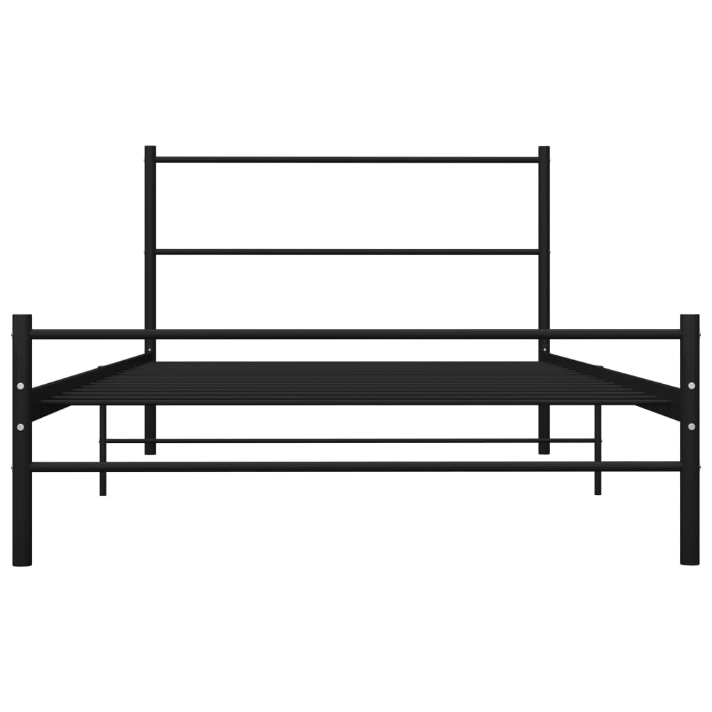 Bettgestell Grau Metall 180×200 cm