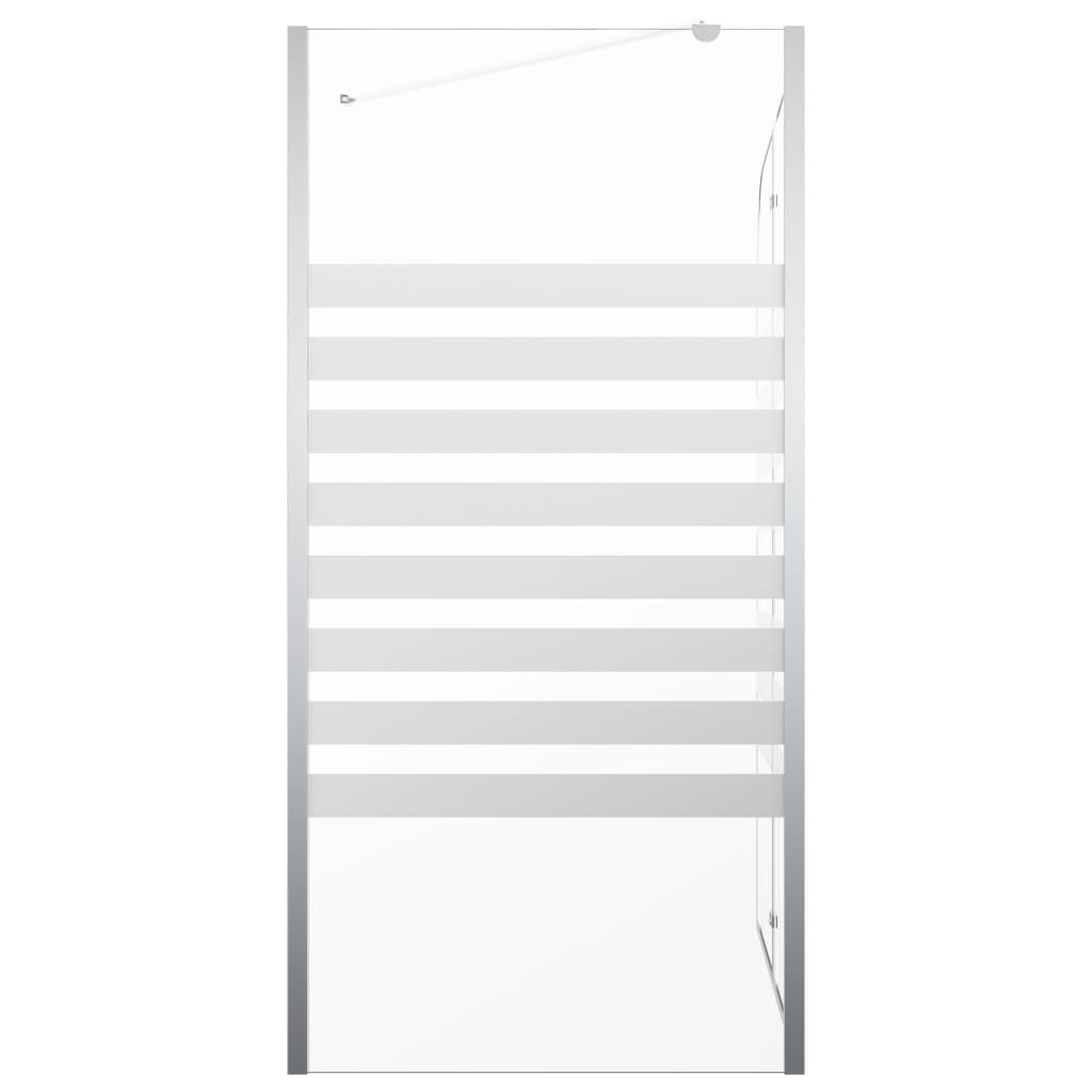 Duschabtrennung 120x68x130 cm Hartglas Gestreift