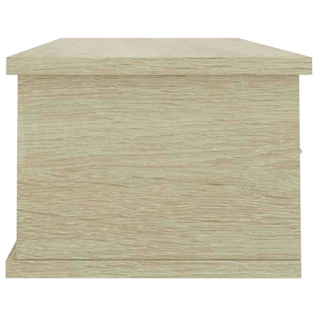 Wand-Schubladenregal Weiß 60x26x18,5 cm Holzwerkstoff