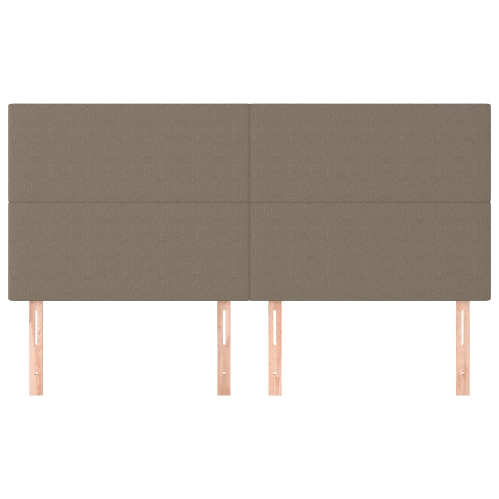 Kopfteil Hellgrau 80x5x118/128 cm Stoff