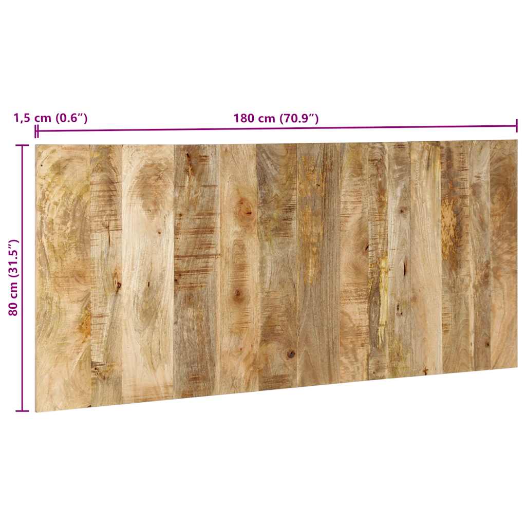 Kopfteil Mehrfarbig 160 cm Massivholz Altholz