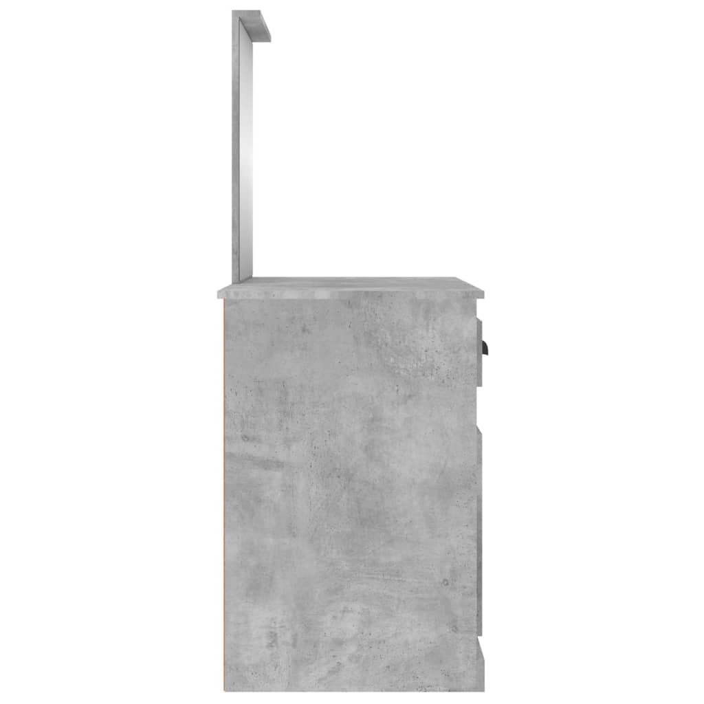 Schminktisch mit Spiegel Weiß 90x50x132,5 cm Holzwerkstoff