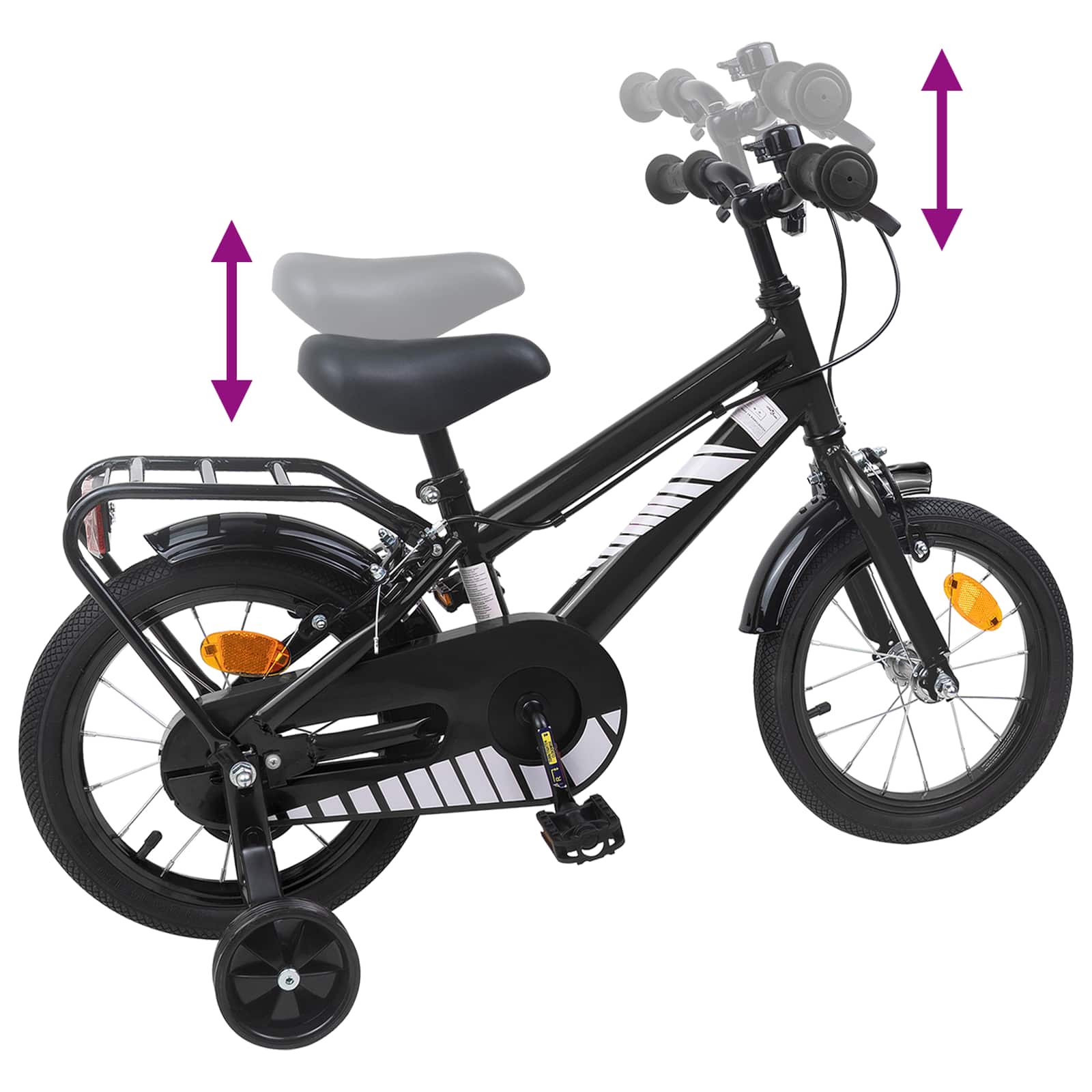 Kinderfahrrad 12 Zoll für 2-4 Jahre alt Himmelblau