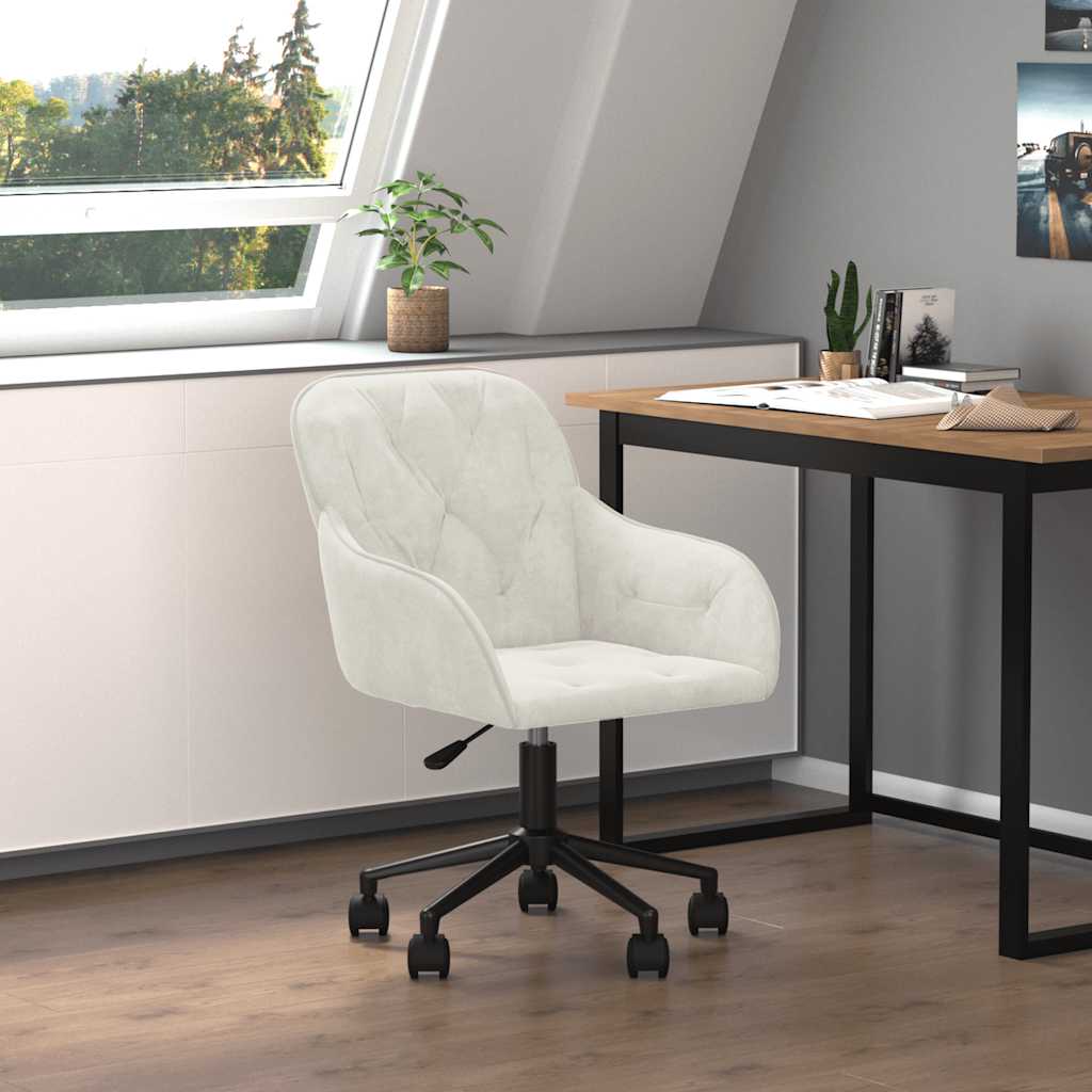 Bürostuhl Drehbar Dunkelgrün Samt