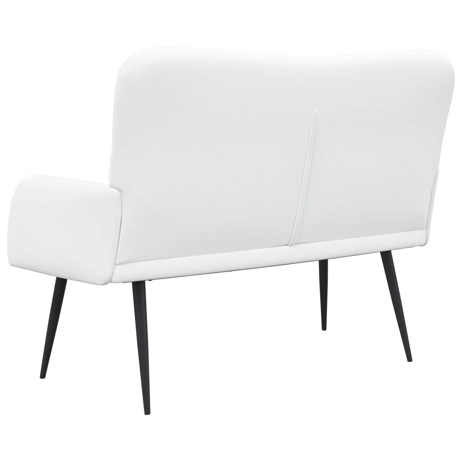 2-Sitzer Sofa Hellgrau 115 x 61 x 87 cm Stoff