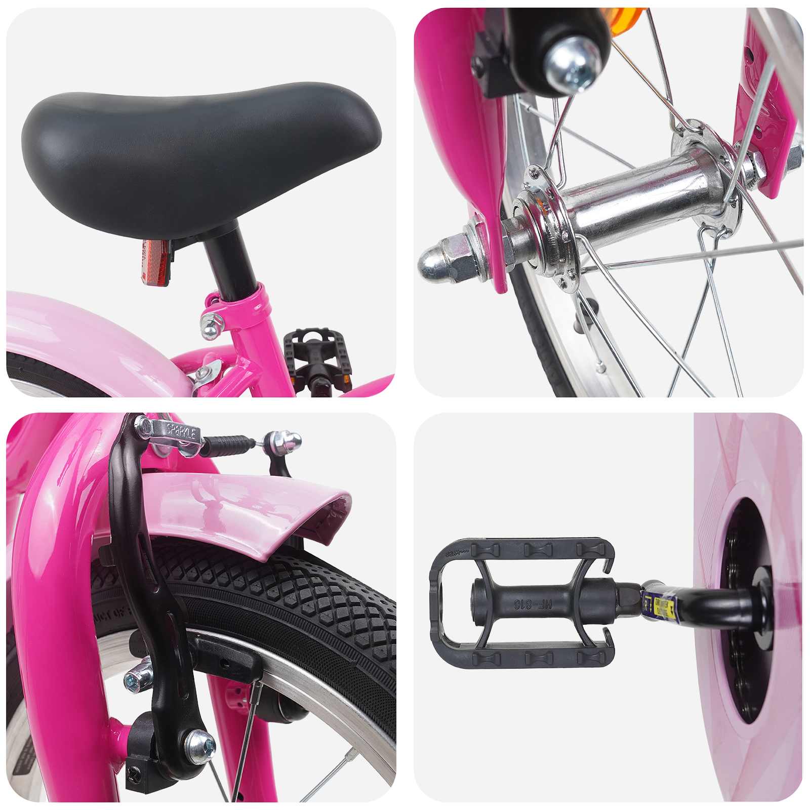 Kinderfahrrad 12 Zoll für 2-4 Jahre alt Himmelblau