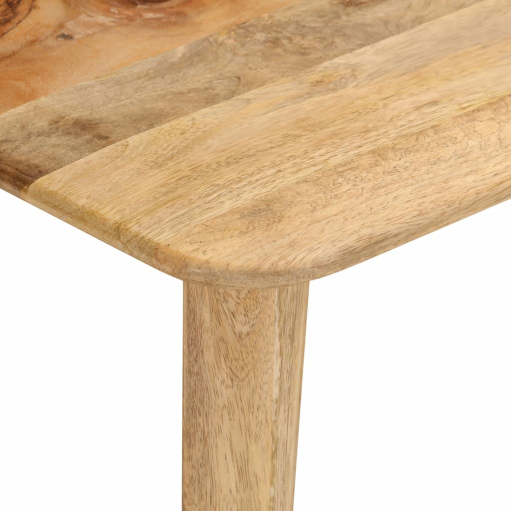 Sitzbank 160x40x45 cm Massivholz Mango und Eisen