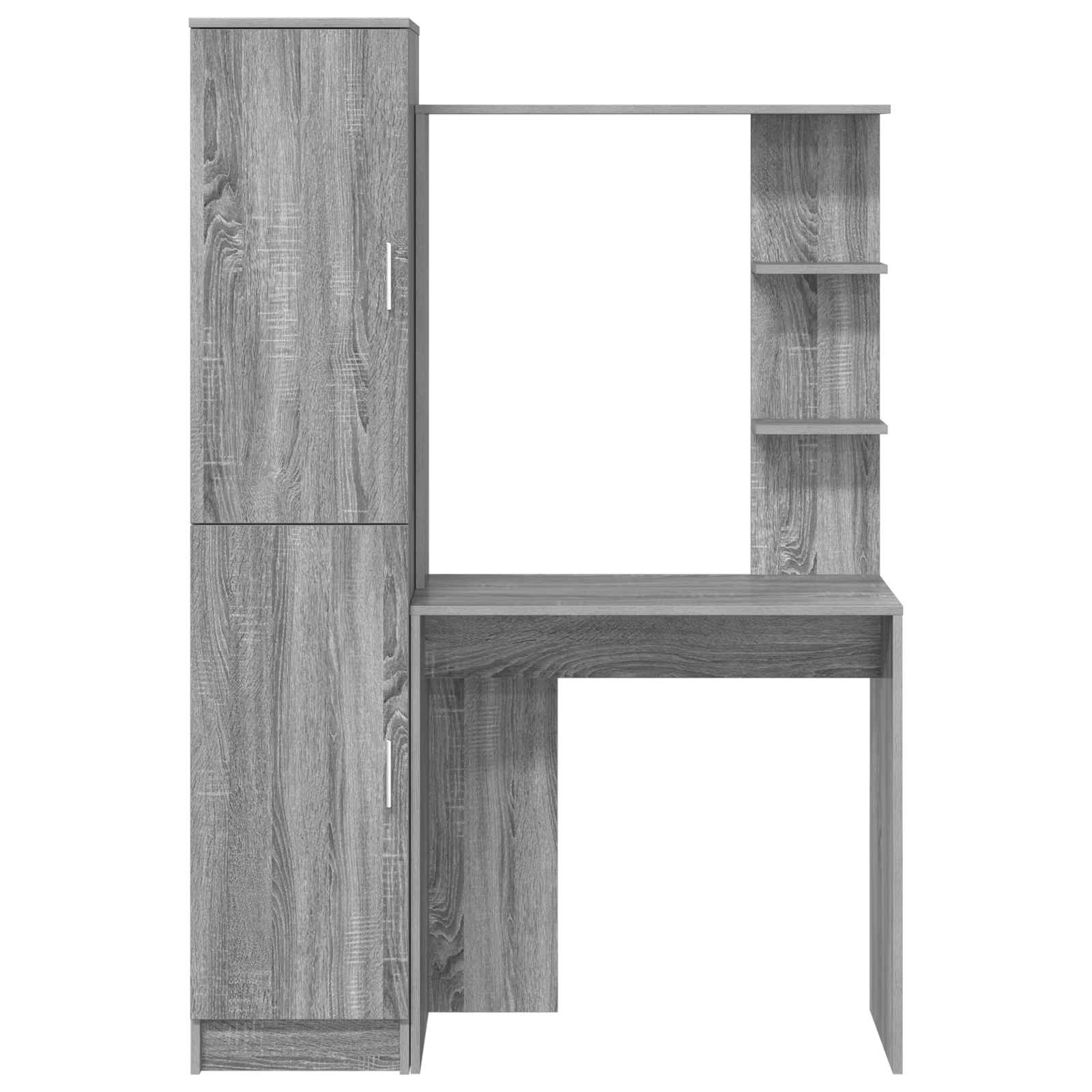 Schreibtisch 2 pcs Schwarz Eichen-Optik