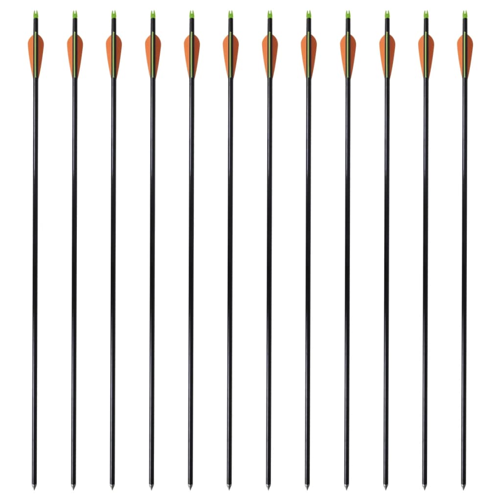 Compoundbogen-Pfeile 30" 0,8 cm Fiberglas 12 Stk.