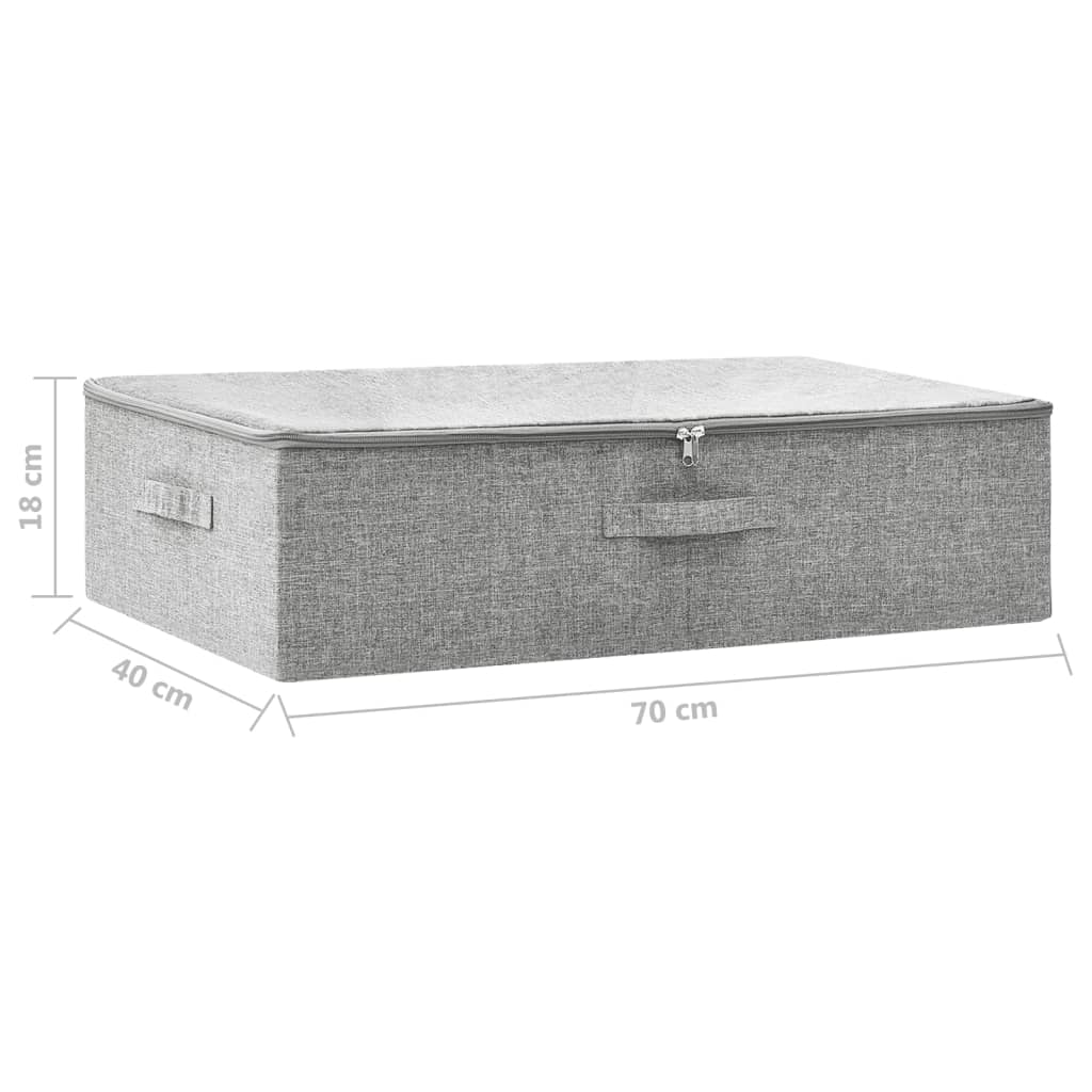 Aufbewahrungsbox Stoff 70x40x18 cm Anthrazit