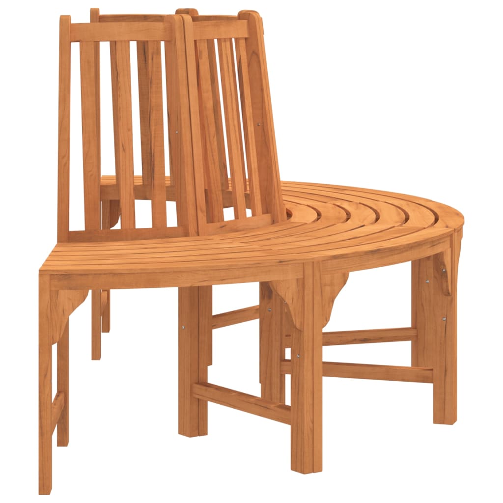 Baumbank Rund Ø208 cm Massivholz Eukalyptus