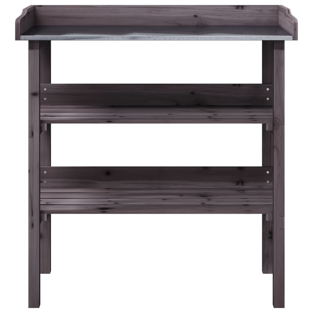 Pflanztisch mit Ablagen 78x38x82,5 cm Massivholz Tanne