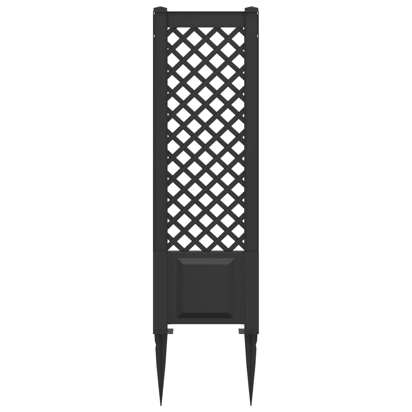 Trellis mit Spike Weiß 43 x 6 x 165 cm PP