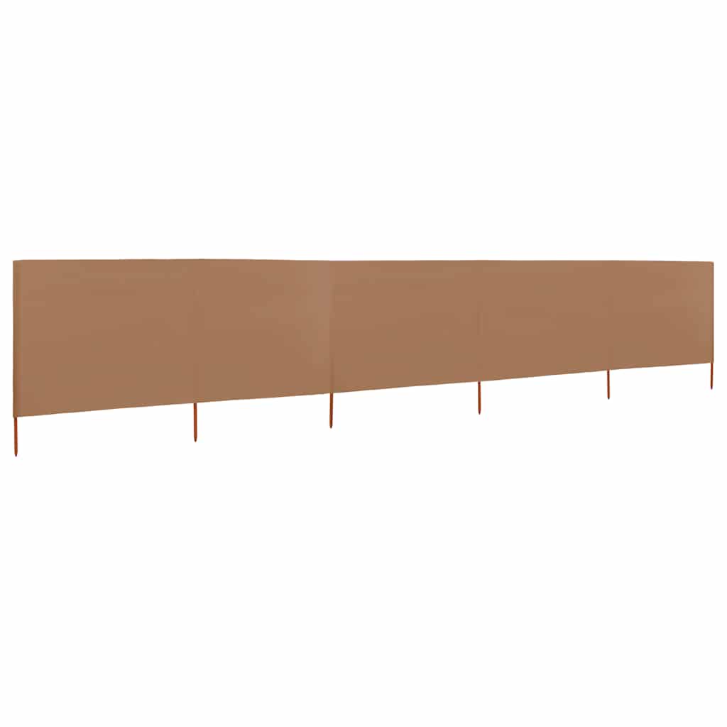 3-teiliges Windschutzgewebe 400 x 120 cm Weiß