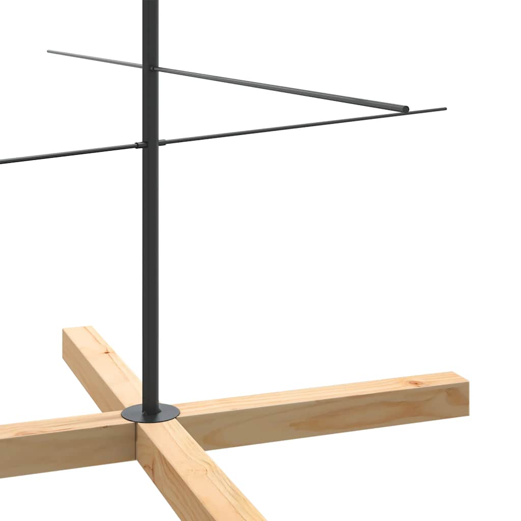 Metall Weihnachtsbaum Schwarz 59,5 cm Pulverbeschichteter Stahl
