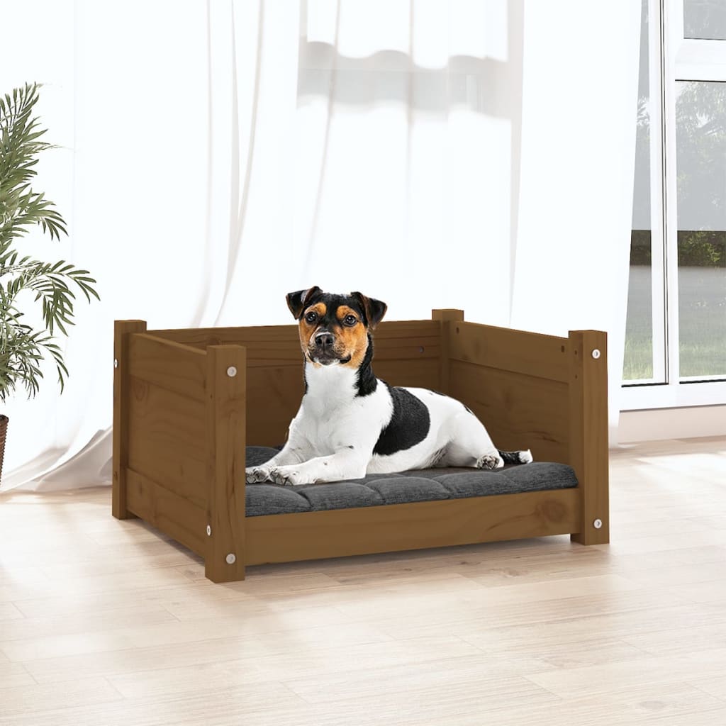 Hundebett 55,5 x 45,5 x 28 cm Massivholz Kiefer