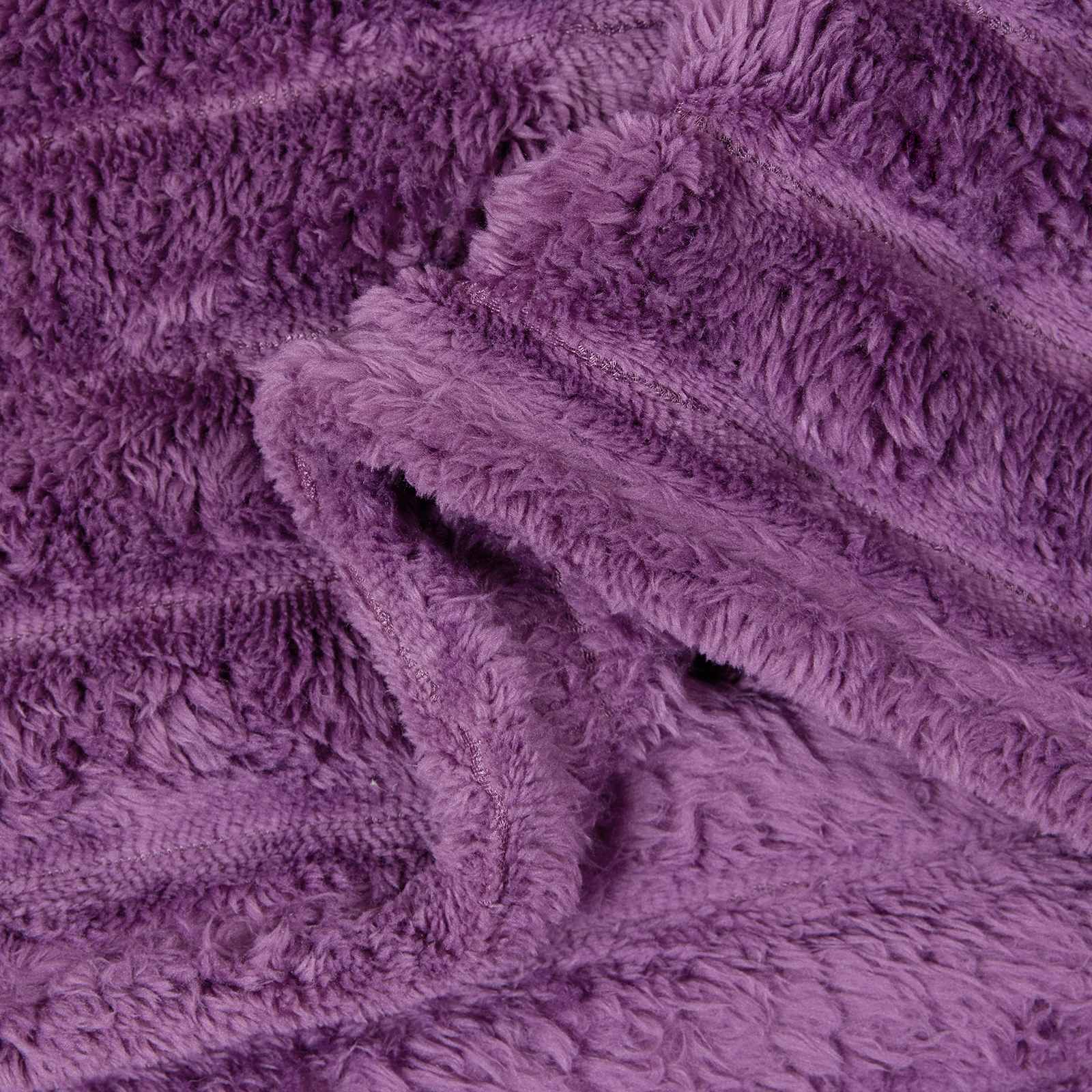 Überwurfdecke Beige 150 x 130 cm Fleece