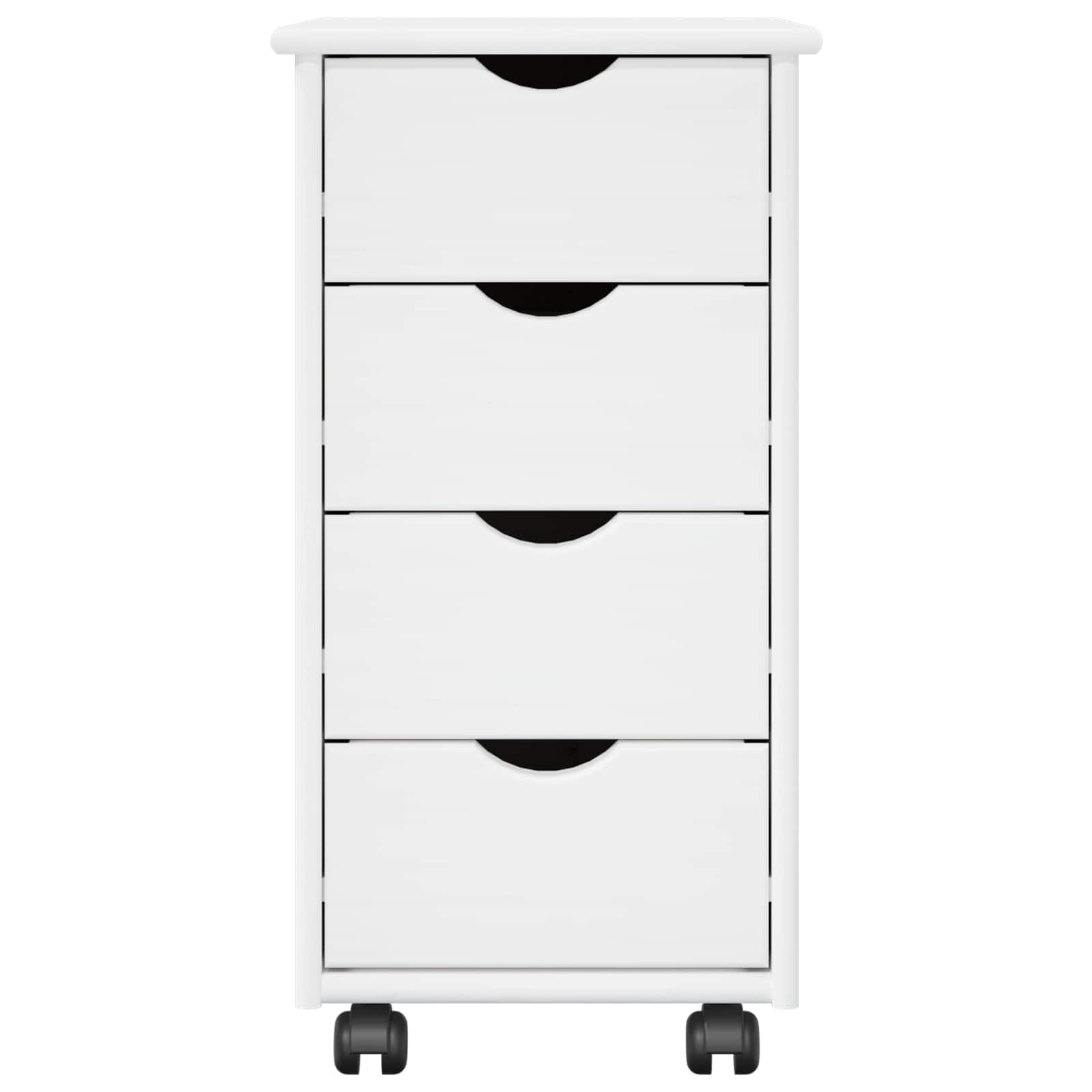 Rollschrank Honigbraun 34 x 39 x 65,5 cm Massivholz Kiefer