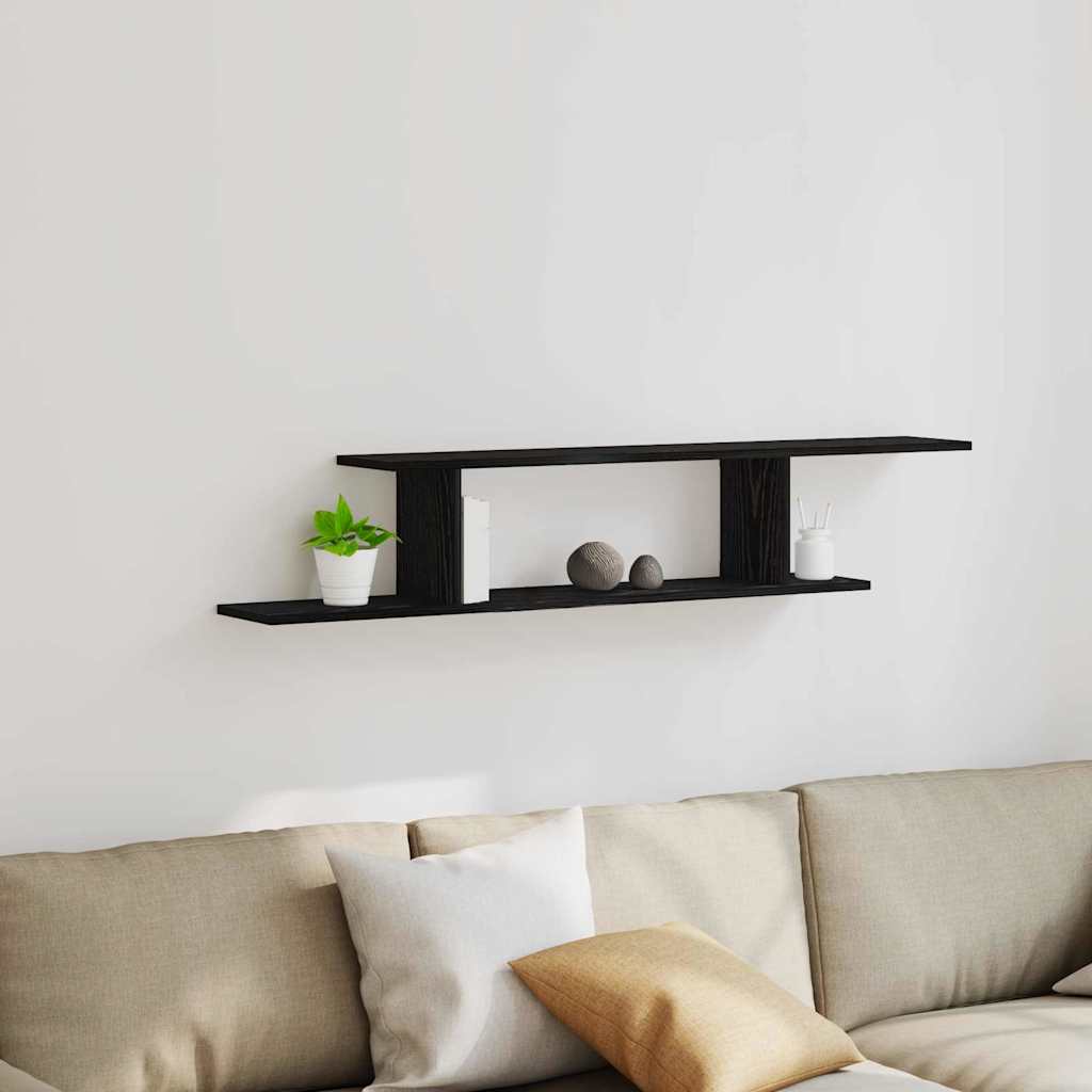 TV-Wandregal Weiß 125x18x23 cm Holzwerkstoff