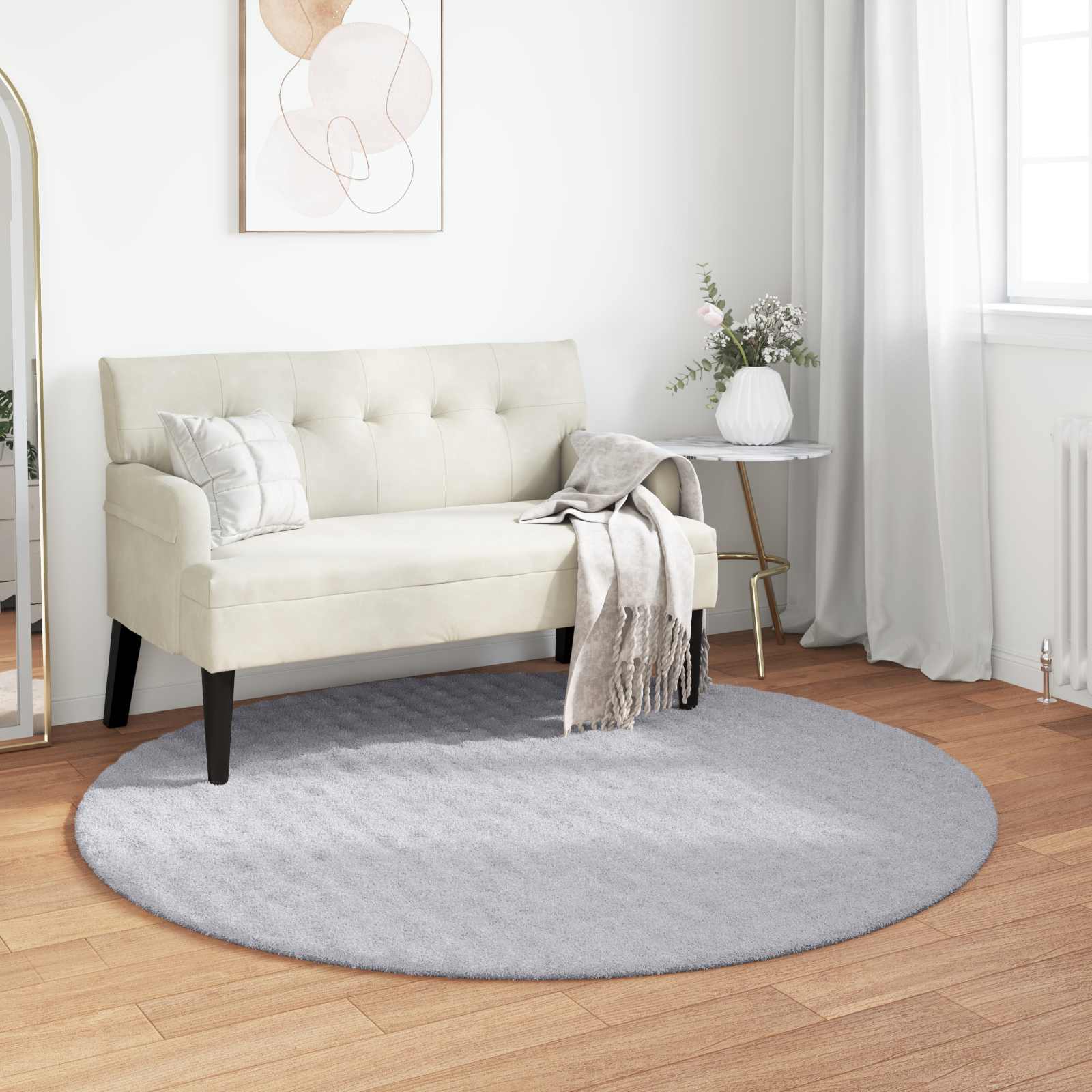 Bereichsteppiche Rechtwinklig SIROLO Creme 150 x 80 cm