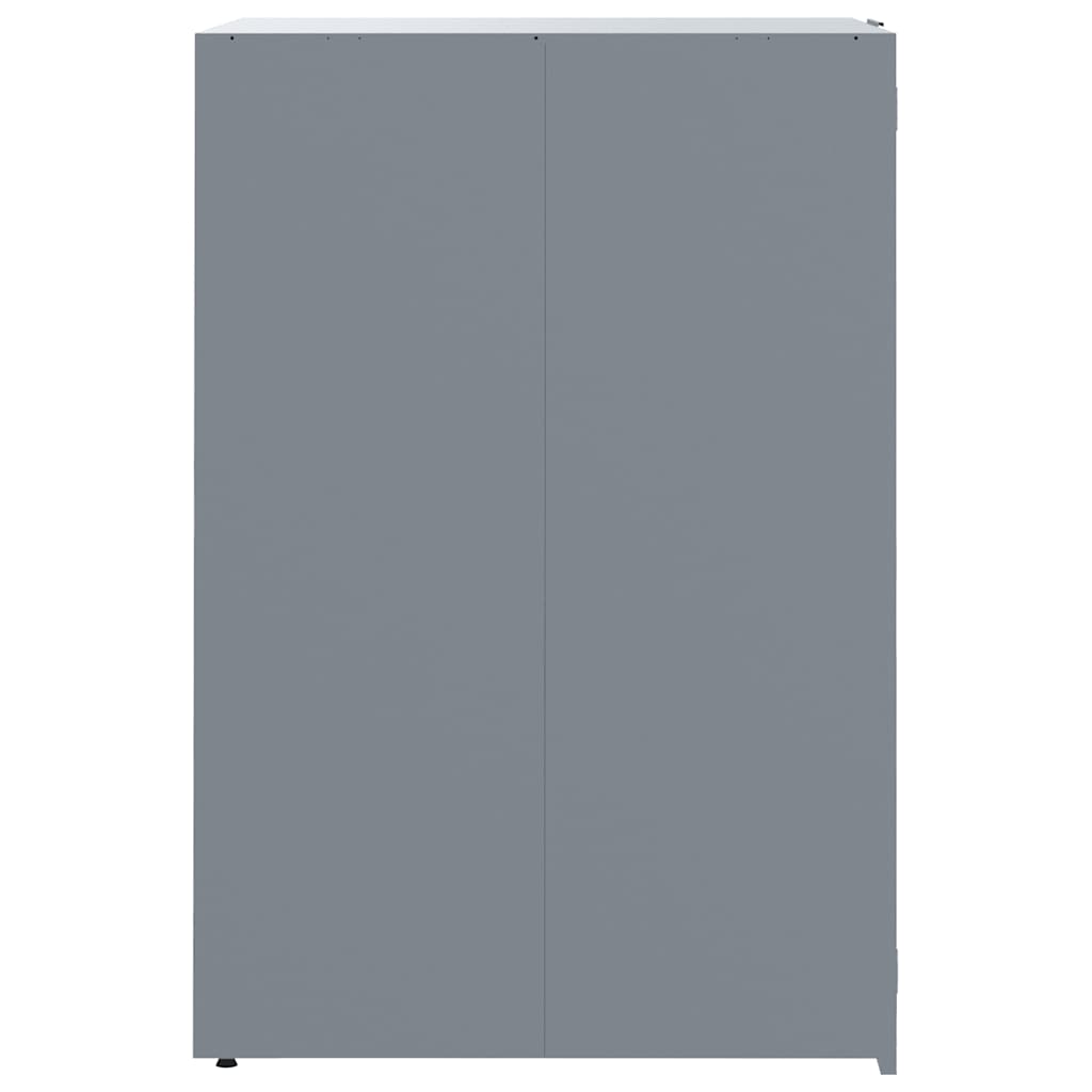Mülltonnenbox für 2 Tonnen Schwarz 138x79x117 cm Stahl