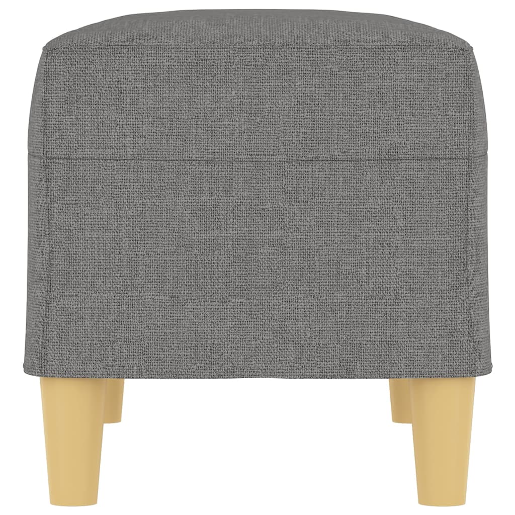 Sitzbank Hellgrau 70x35x41 cm Stoff