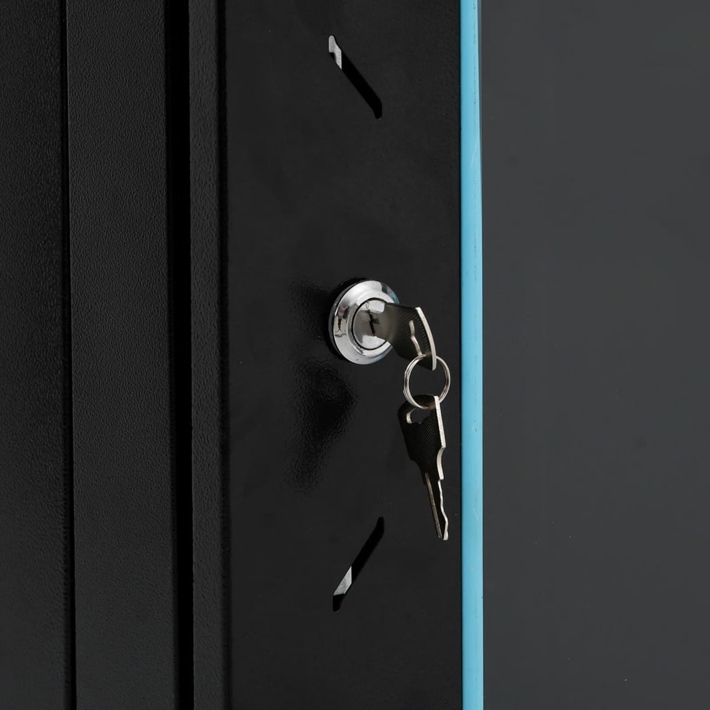 15U Netzwerkschrank 19" IP20 Schwarz 60x45x86 cm