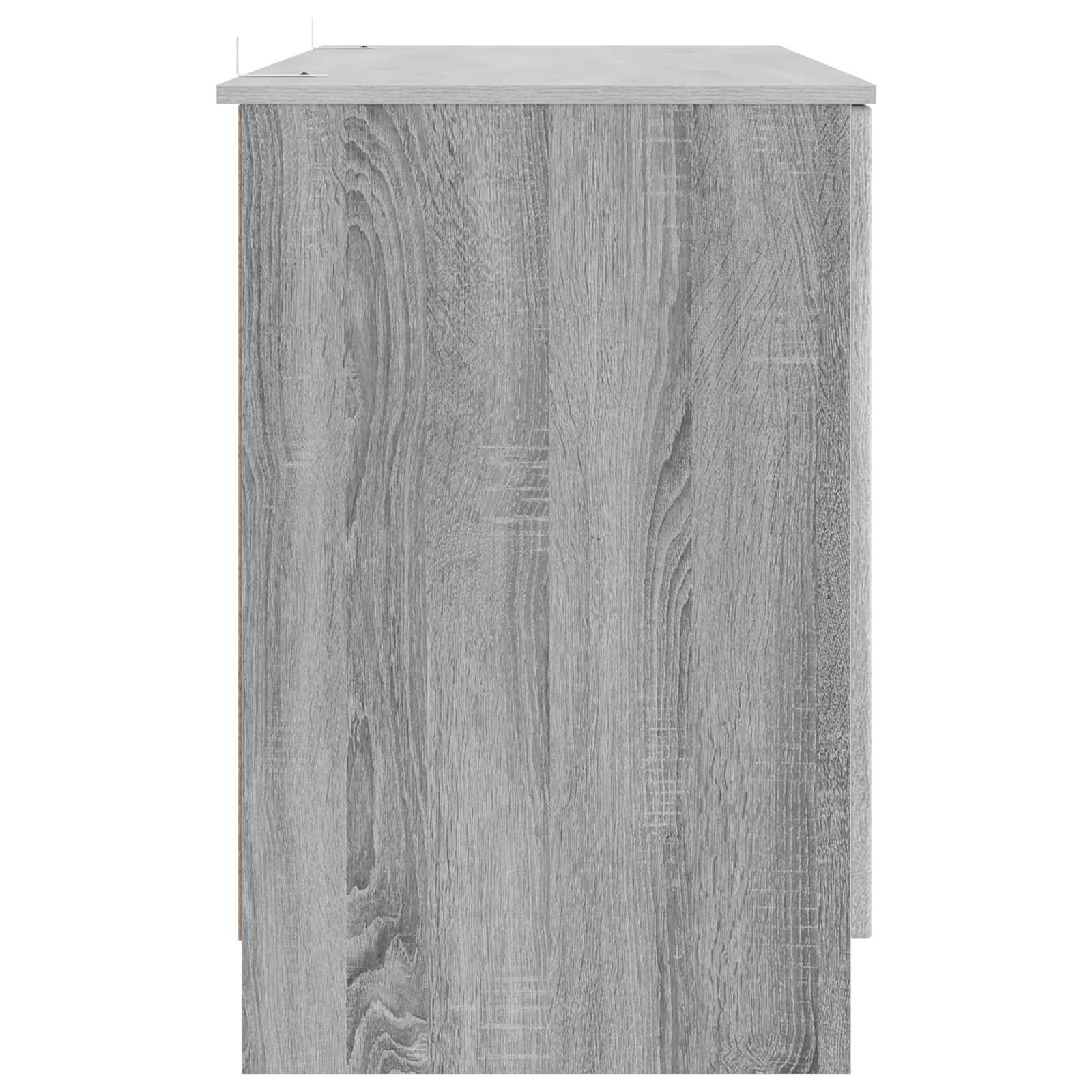Schreibtisch mit Regal Schwarz 142,5 x 50 x 75 cm Holzwerkstoff