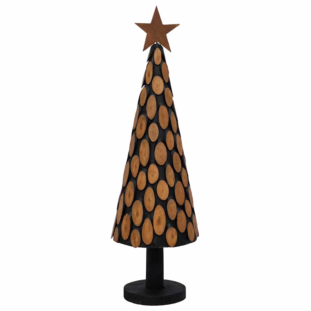 Weihnachtsbaum mit Ständer Braun 61 cm Massivholz Teak