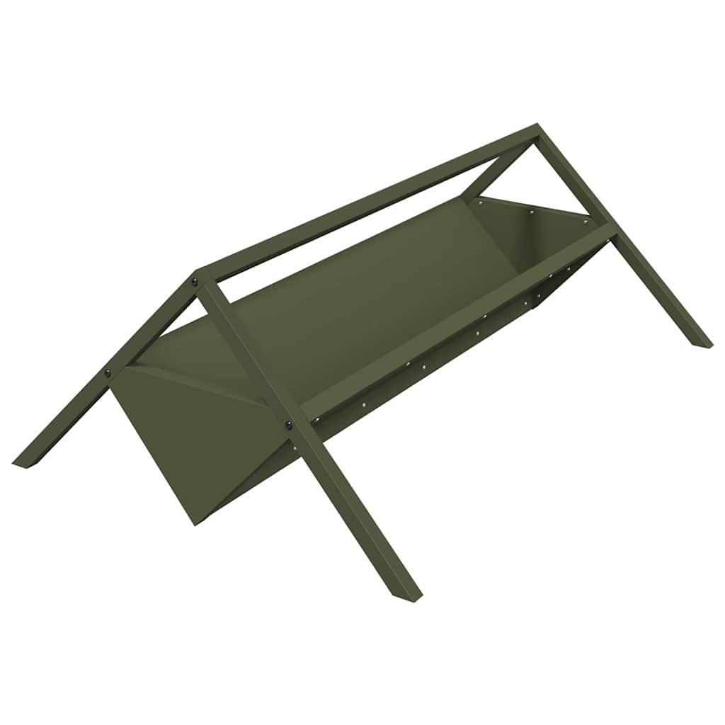 Futtertröge für Nutztiere Schwarz 111 x 76 x 38 cm