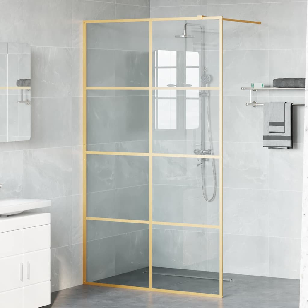 Duschwand für Begehbare Dusche mit Klarem ESG Glas 80x195 cm