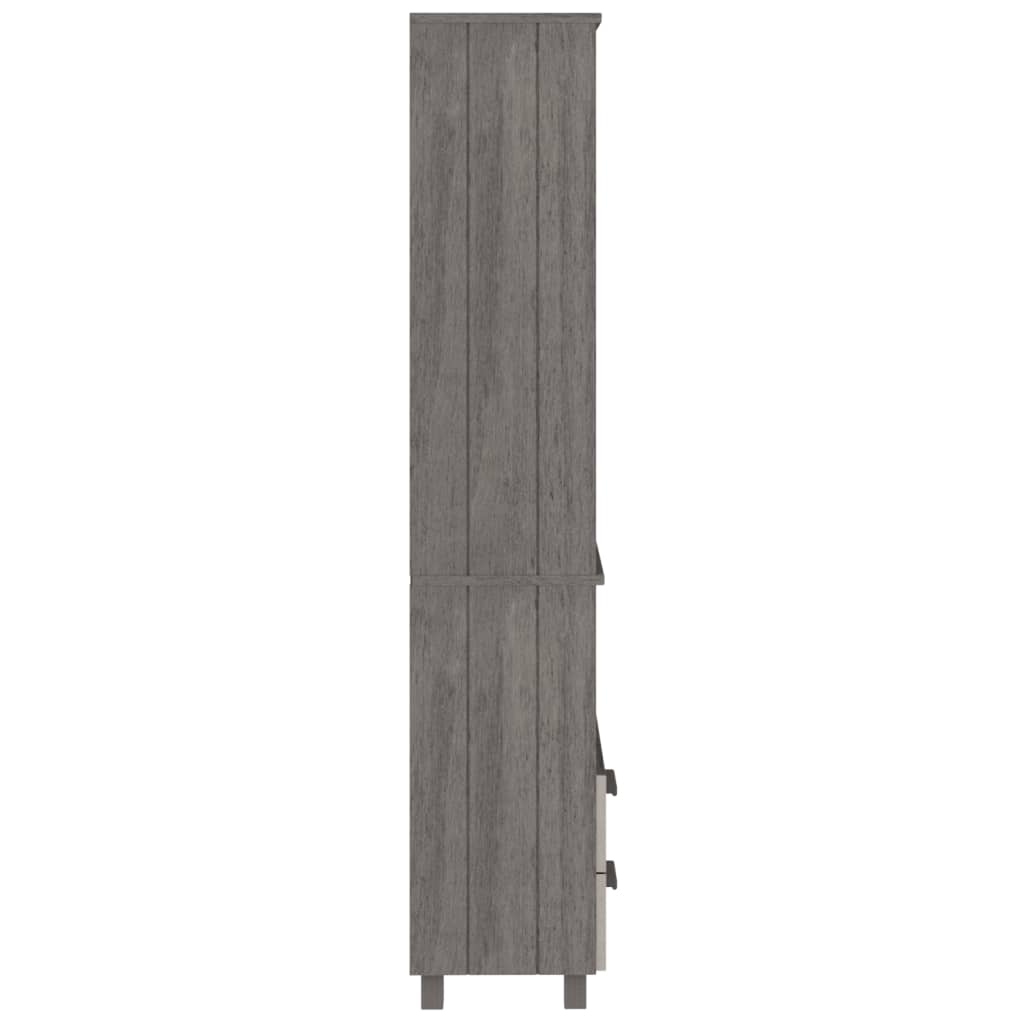 Highboard HAMAR Honigbraun 60x35x180 cm Massivholz Kiefer