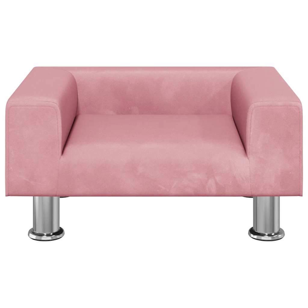 Kindersofa Blau 70x45x26,5 cm Samt