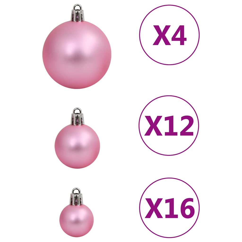 111-tlg. Weihnachtskugel-Set Golden Polystyrol
