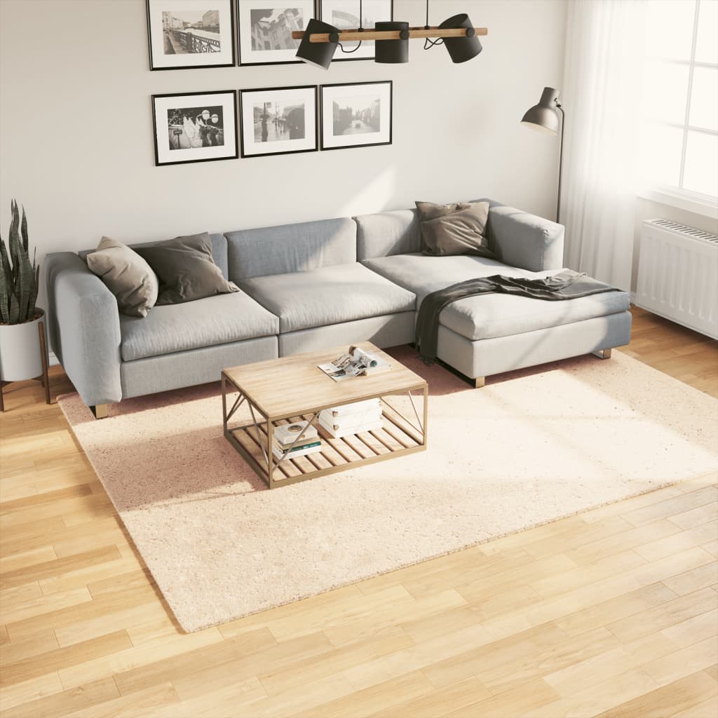 Teppich HUARTE Kurzflor Weich und Waschbar Anthrazit 60x110 cm
