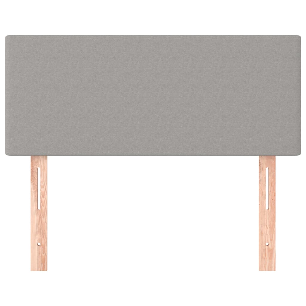 Kopfteil Hellgrau 80x5x118/128 cm Stoff
