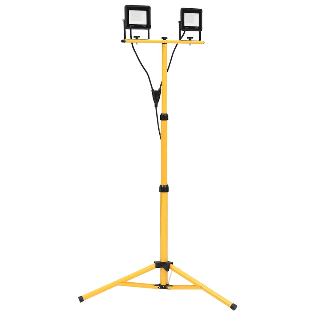 LED-Fluter mit Stativ 2x10 W Warmweiß