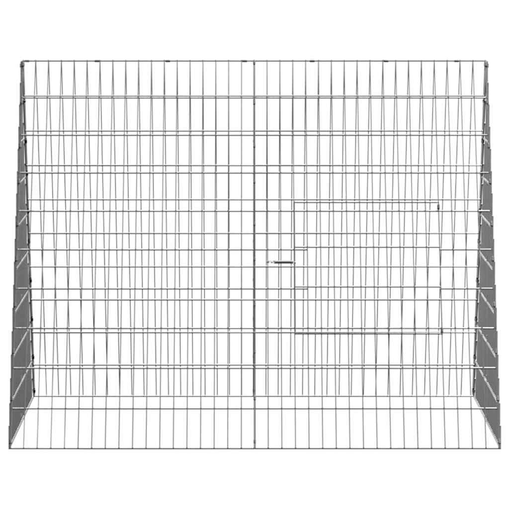 Hühnerkäfig Silber 110 x 55 x 55 cm Verzinkter Stahl