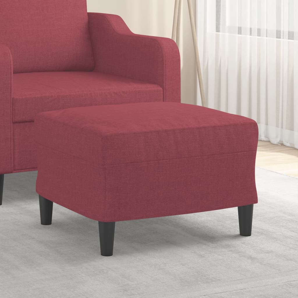 Fußhocker Hellgrau 60x50x41 cm Stoff