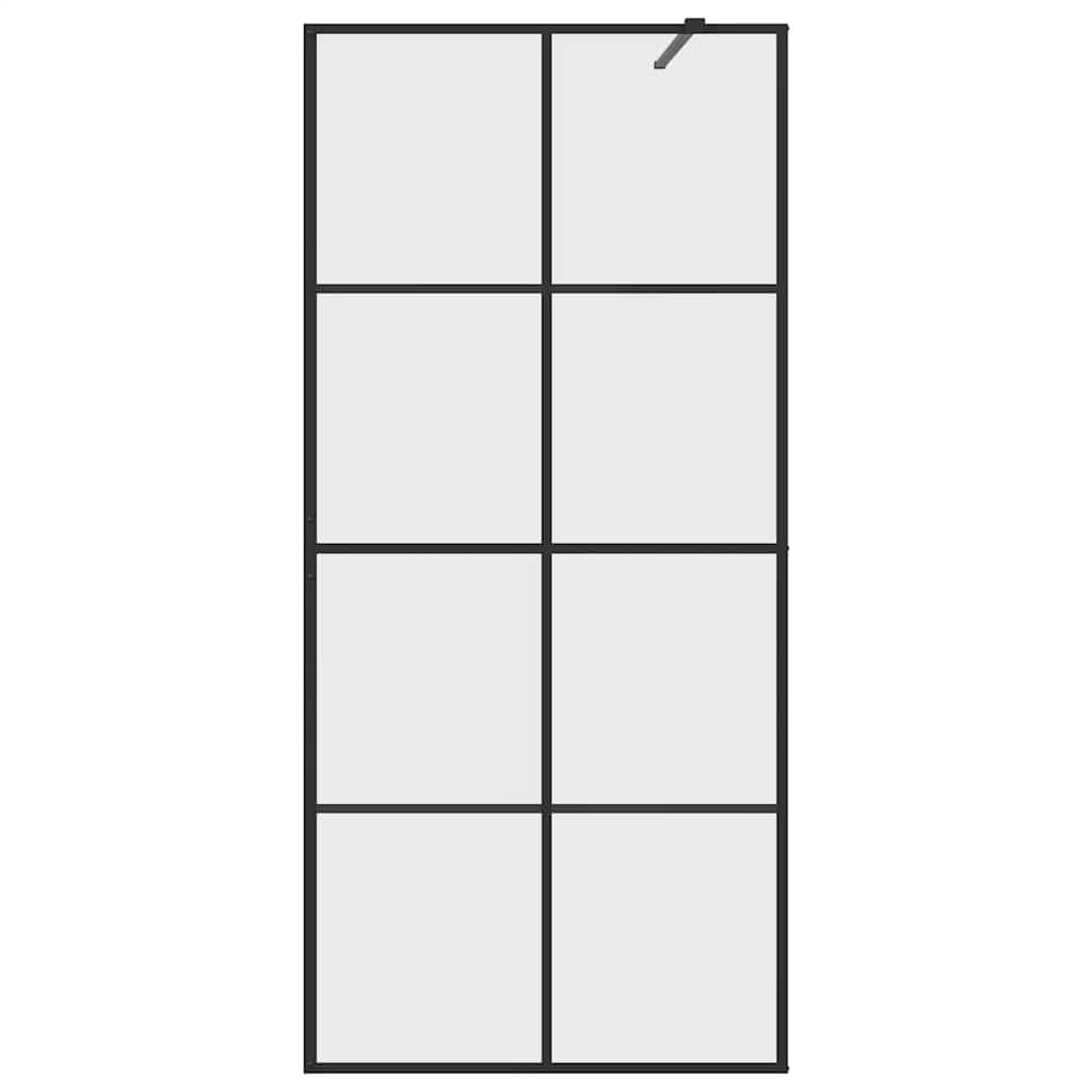 Duschwand für Begehbare Dusche mit Klarem ESG Glas 80x195 cm