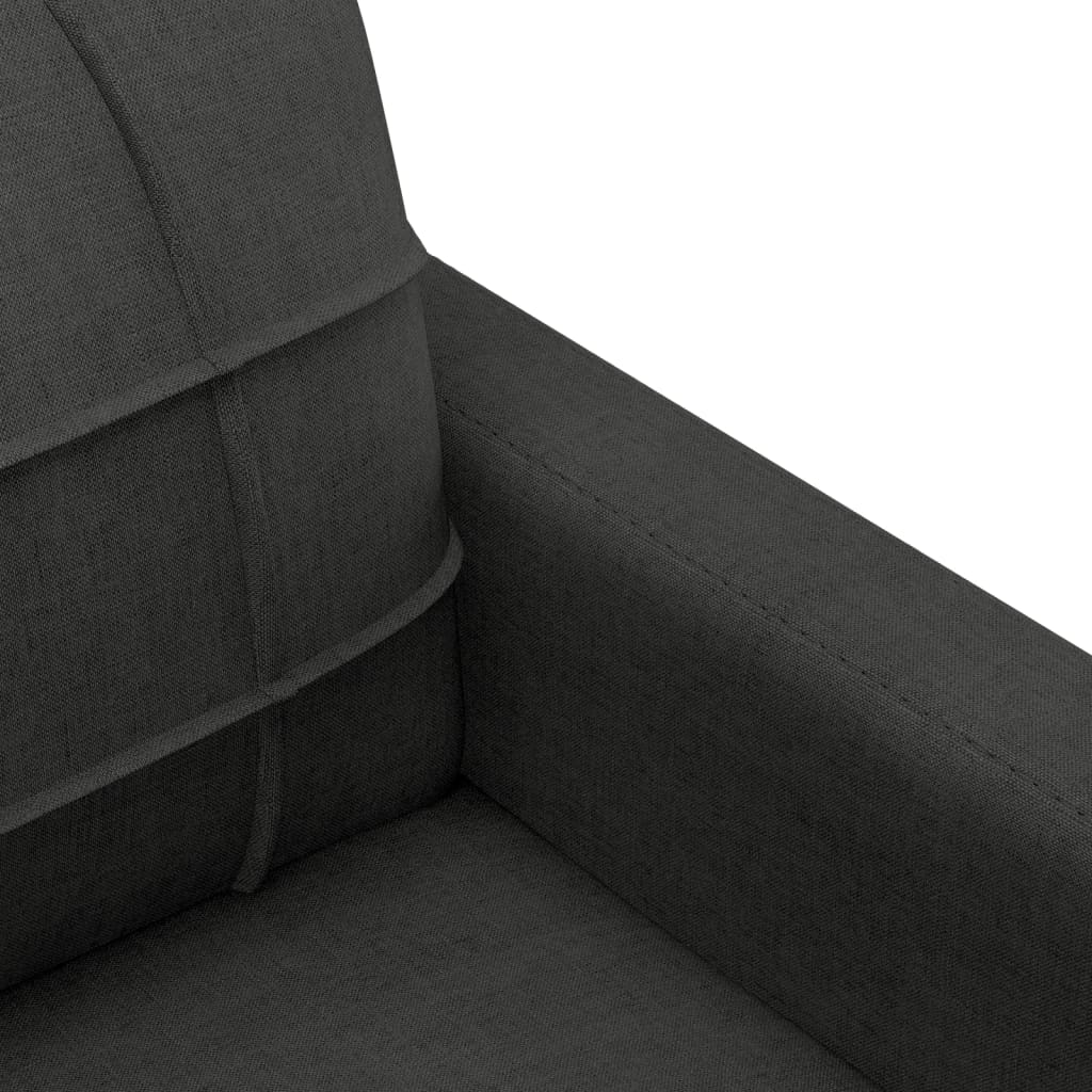 4-tlg. Sofagarnitur mit Kissen Braun Stoff