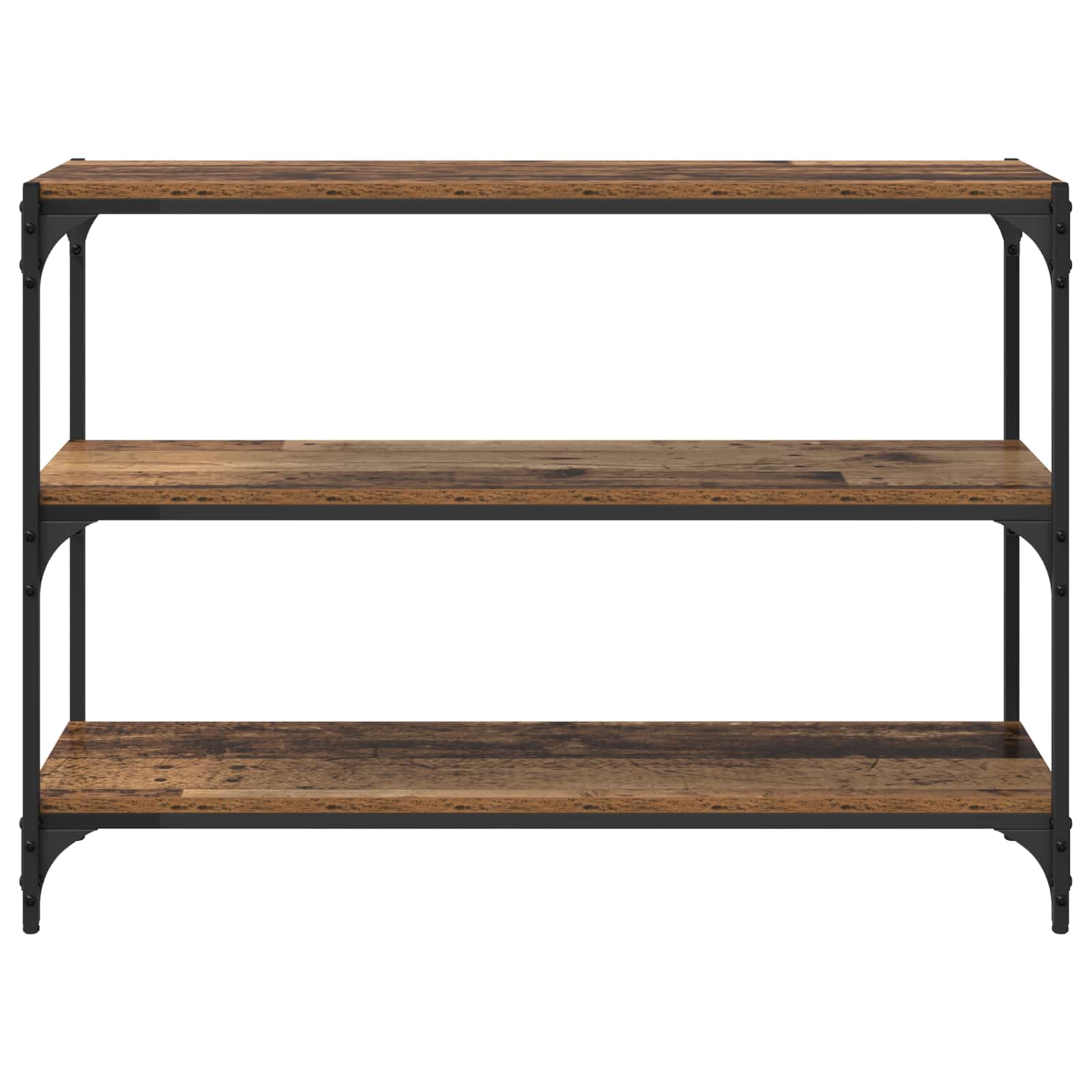 Bücherregal Schwarz 40x33x70,5 cm Holzwerkstoff und Stahl