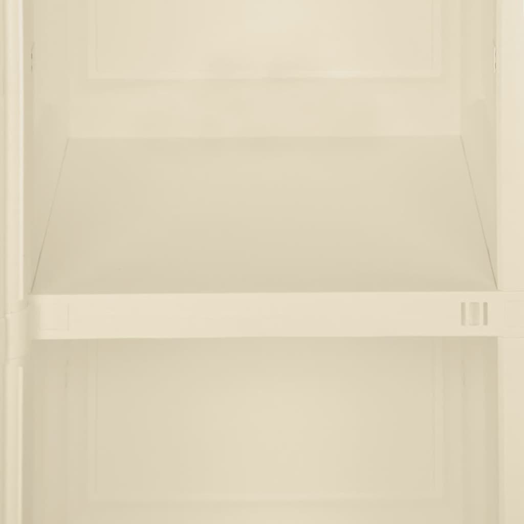 Kunststoffschrank 79x43x125 cm Holzdesign Vanilleeis