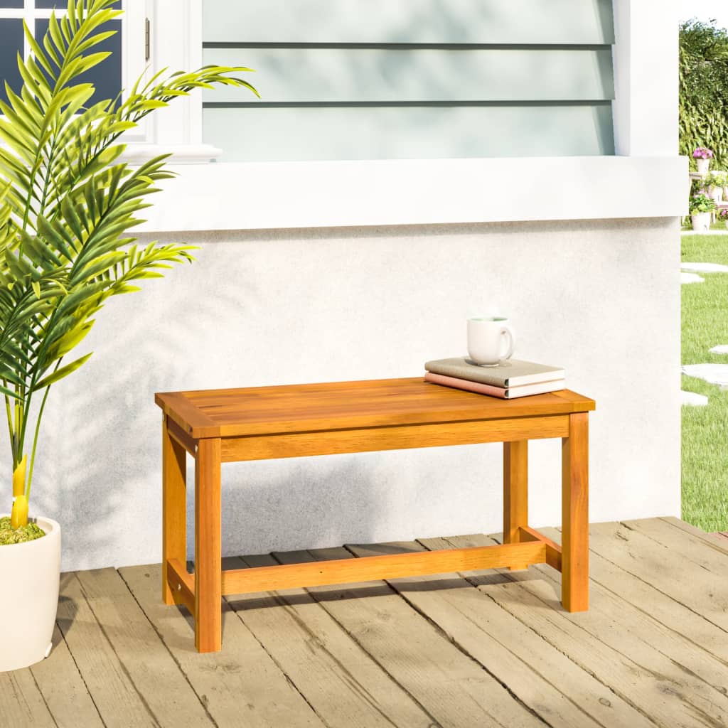 Gartenbank 110x35x45 cm Massivholz Akazie
