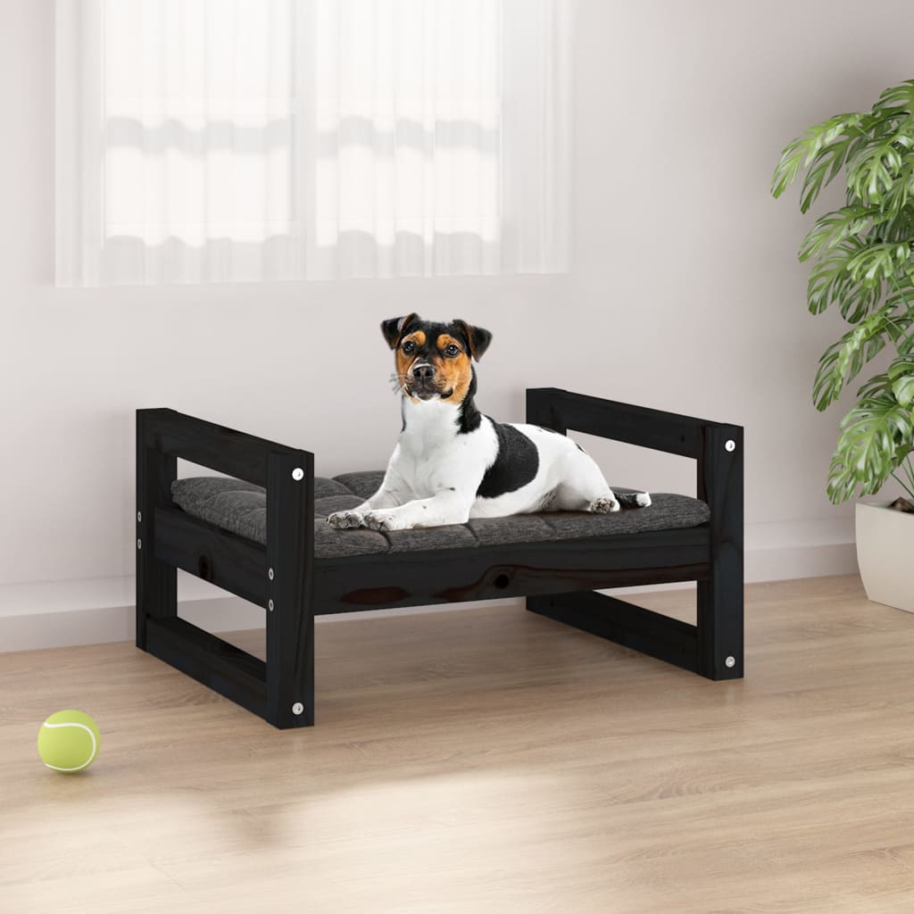 Hundebett 55,5x45,5x28 cm Massivholz Kiefer